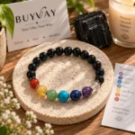 7 Chakra Black Tourmaline Bracelet