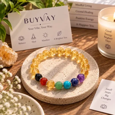 7 Chakra Citrine Bracelet